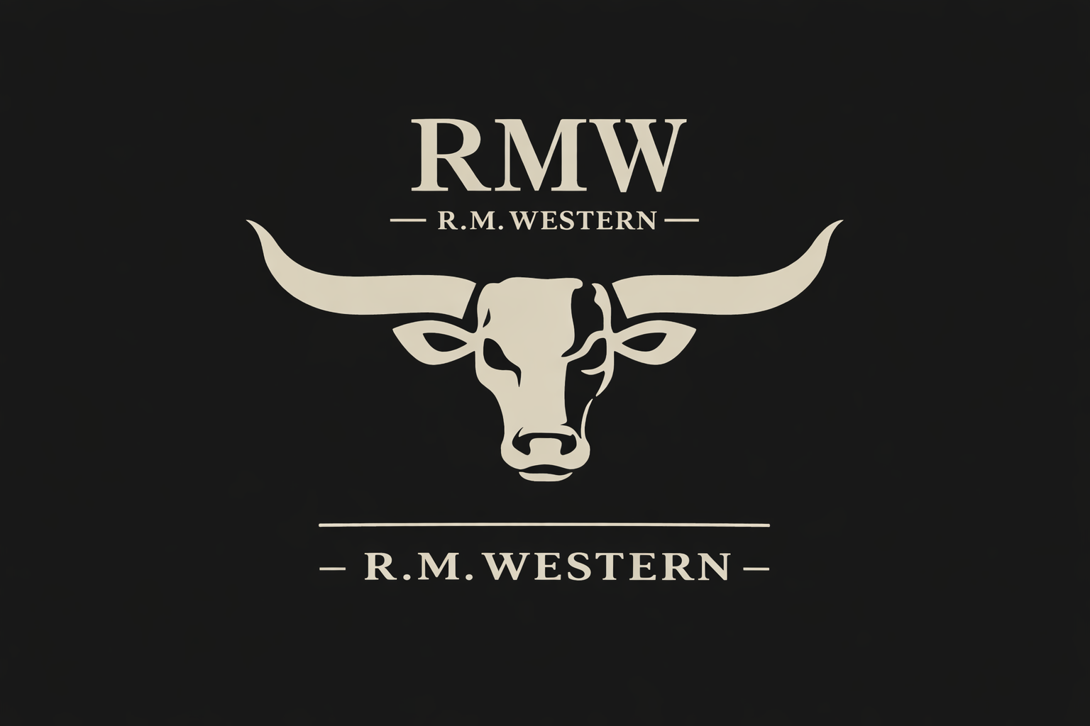 R.M. Western Signature Longhorn Belt Buckle — Custom Made